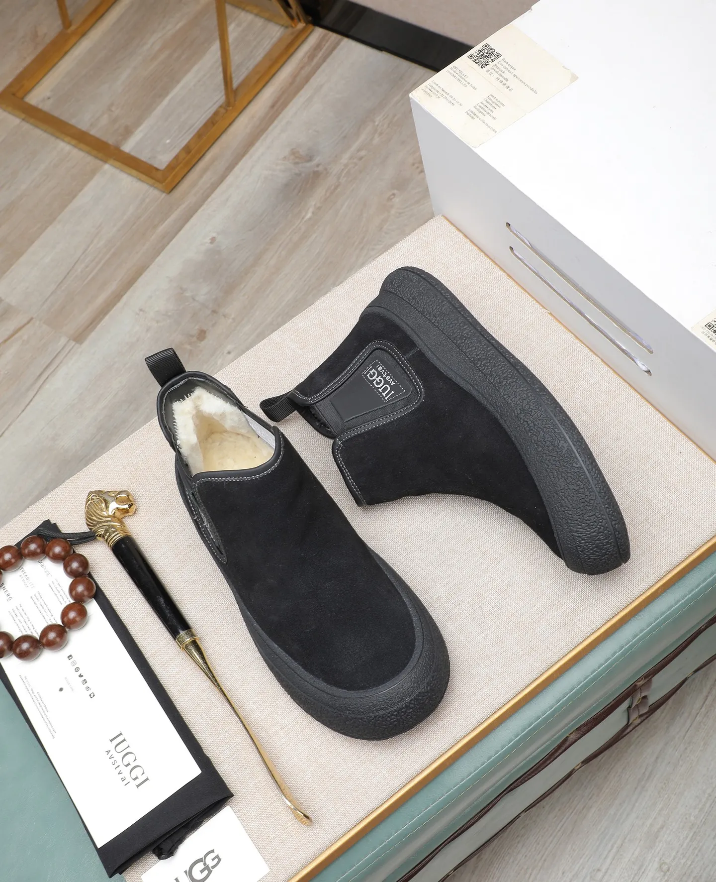 Men's shoes 💰580 IUGGI new retro presbyopia men's shoes, casual and versatile, full of high-end sense, fashionable, luxury and personalized style, joint model, retro presbyopia factor, full of handsome style, first layer suede cowhide, lining wool, rubber outsole, light and non-slip size: 39-44